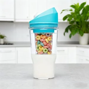 Creative Milk Tea Oatmeal Cup 2-in-1 Design, Portable Travel Cup, Convenient Water Bottle, Ideal Choice for Daily Use - Image 7