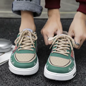 2024 spring new boys' shoes Chinese casual fashion shoes men's board shoes junior high school students low top shoes - Image 2