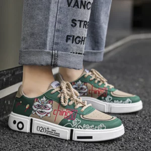 2024 spring new boys' shoes Chinese casual fashion shoes men's board shoes junior high school students low top shoes - Image 4