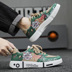 2024 spring new boys' shoes Chinese casual fashion shoes men's board shoes junior high school students low top shoes - Image 5