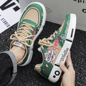 2024 spring new boys' shoes Chinese casual fashion shoes men's board shoes junior high school students low top shoes - Image 6