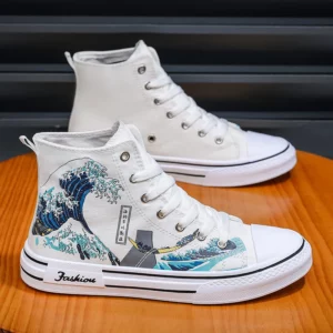 Mens Board Shoes 2025 Fashion New Mesh Breathable Anti Slip Student Walking Shoes Street Trend Low Top Sneakers for Man - Image 3