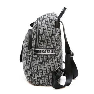 Texture trend preparation jacquard fabric vintage letter-printed women's backpack, lightweight all-match travel backpack - Image 4