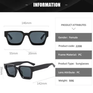 Fahion Vintage Small Square Sunglasses Men Women Retro Brand Designer Green Sun Glasses Unisex Ins Popular Shades Eyewear UV400 - Image 6