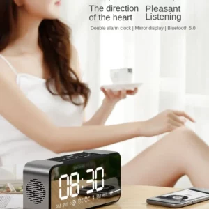 Lenovo L022 Bluetooth Speaker Super Heavy Subwoofer High Sound Quality Cute Mini Speaker Dual Alarm Clock Function Wholesale - Image 2