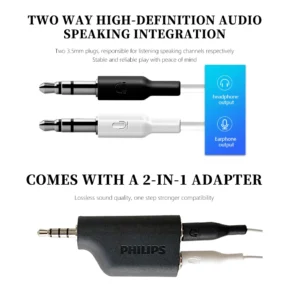 Philips SHM7110U Wired Head Mounted Headset Computer Online Course Esports Live Streaming Gaming Headphone With Mic DlY Earmuffs - Image 6