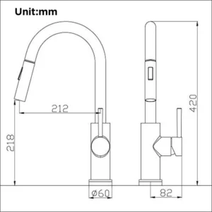 Pull Out Sensor Black Kitchen Faucet Sensitive Touch Control Faucet Mixer For Kitchen Touch Sensor Kitchen Mixer Tap - Image 5