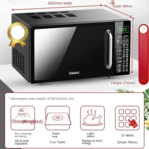Compact Flatbed Convection Oven with Steam and Grill Functions, Versatile Cooking Device, HighSpeed Convection Oven - Image 3