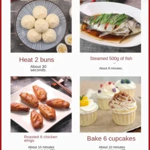 Compact Flatbed Convection Oven with Steam and Grill Functions, Versatile Cooking Device, HighSpeed Convection Oven - Image 4