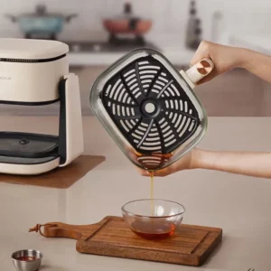 new model Visual air fryer flip household low oil multi-function baking frying and boiling electric fryer - Image 3