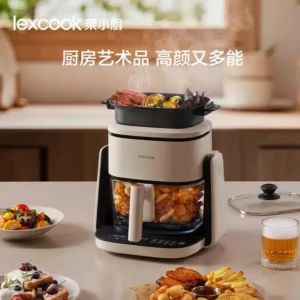 new model Visual air fryer flip household low oil multi-function baking frying and boiling electric fryer - Image 4