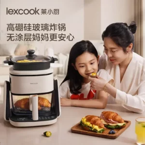 new model Visual air fryer flip household low oil multi-function baking frying and boiling electric fryer - Image 5