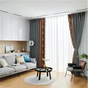 Curtains for Living Room Dining Bedroom High-end Luxury High Shading New Nordic Simple Retro American Stitching Thickening - Image 4