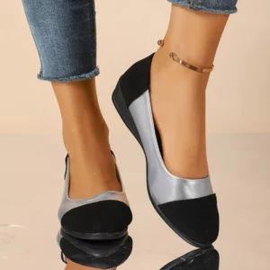 Fashionable Colour-Blocking Plus-Size Women's Shoes Versatile, Lightweight and Comfortable Casual Footwear Size 43 - Image 1