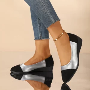 Fashionable Colour-Blocking Plus-Size Women's Shoes Versatile, Lightweight and Comfortable Casual Footwear Size 43 - Image 3