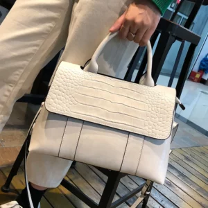 Women's Shoulder Bag Top-Grain Leather Crossbody Bag Elegant Handbag Large Capacity Soft Textured Finish - Image 6