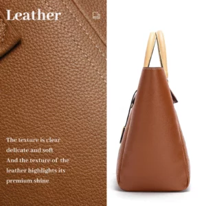 Classic Style Fashion Retro Women's Handbags Simple Design Letters Printing Large Capacity Pure Color Versatile - Image 4