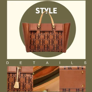 Classic Style Fashion Retro Women's Handbags Simple Design Letters Printing Large Capacity Pure Color Versatile - Image 6