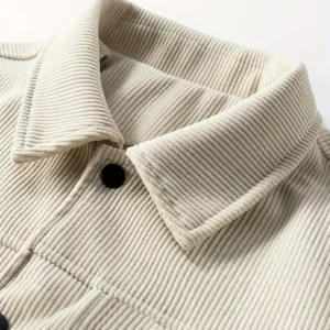 The 2025 new autumn corduroy jacket for men with a lapel, a trendy Japanese style loose coat - Image 4