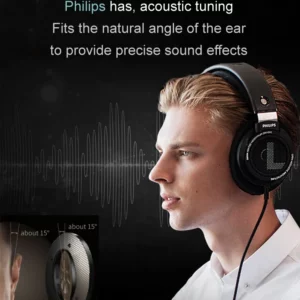 Philips SHP9500 Headphone HiFi Stereo Wired Earphone Computer Online Learning Earbuds Esports Game 3.5mm 6.3mm Universal Headset - Image 4