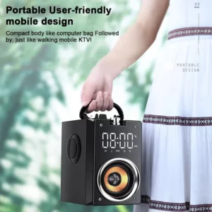 Wooden Super Bass Wireless Bluetooth Speakers Portable High Power Stereo Subwoofer Music Center Support TF FM Radio HIFI BoomBox - Image 5