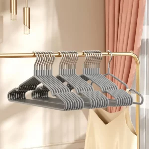 10pcs- Metal Traceless No-slip Clothes Hangers, Durable Strong Clothes Racks, Household Space Saver For Organization Of Bedroom, - Image 2