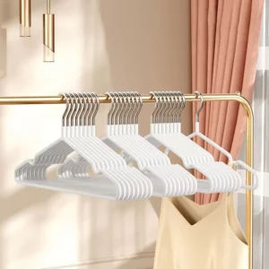 10pcs- Metal Traceless No-slip Clothes Hangers, Durable Strong Clothes Racks, Household Space Saver For Organization Of Bedroom, - Image 3