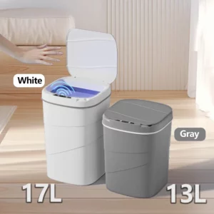 Smart Sensor Touchless Automatic Closing Trash Can Battery Powered for Kitchen Bathroom House Office - Image 5