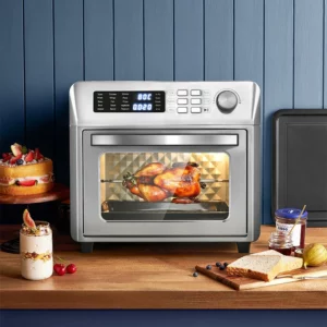 220V 26L Large Capacity Household Oil-free Healthy Digital Fryer Oven Multi-function Stainless Steel Smart Air Fryer Oven - Image 2