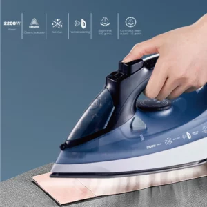 110 or 220V Electric Steam Iron for Clothes With Non-stick Soleplate For Home Use, Automatic Shut-off, Ceramic Soleplate - Image 4