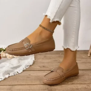 2024 Womens Leather Loafers Shoes Daily Womens Flats Ladies Shoes Female Spring Moccasins Casual Slip on Shoes Womens Loafers - Image 6