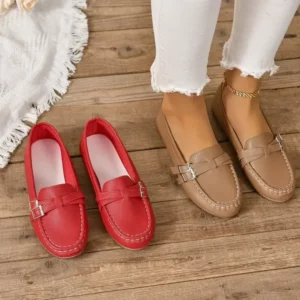2024 Womens Leather Loafers Shoes Daily Womens Flats Ladies Shoes Female Spring Moccasins Casual Slip on Shoes Womens Loafers - Image 5