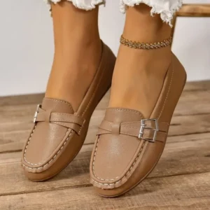 2024 Womens Leather Loafers Shoes Daily Womens Flats Ladies Shoes Female Spring Moccasins Casual Slip on Shoes Womens Loafers - Image 4