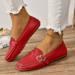2024 Womens Leather Loafers Shoes Daily Womens Flats Ladies Shoes Female Spring Moccasins Casual Slip on Shoes Womens Loafers - Image 3