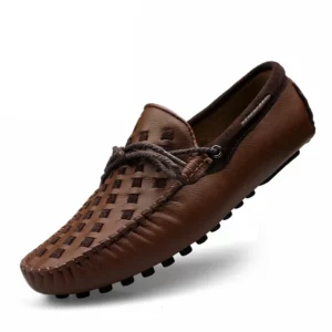 Handmade Leather Men Shoes Casual Comfortable Slip On Loafers Men Leather Shoes Flats Moccasins Walking Shoes Fall Dropshipping - Image 2