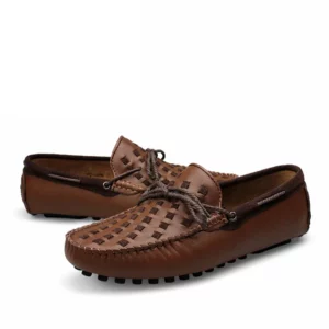 Handmade Leather Men Shoes Casual Comfortable Slip On Loafers Men Leather Shoes Flats Moccasins Walking Shoes Fall Dropshipping - Image 3