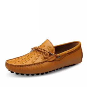 Handmade Leather Men Shoes Casual Comfortable Slip On Loafers Men Leather Shoes Flats Moccasins Walking Shoes Fall Dropshipping - Image 4