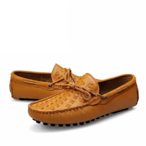 Handmade Leather Men Shoes Casual Comfortable Slip On Loafers Men Leather Shoes Flats Moccasins Walking Shoes Fall Dropshipping - Image 6