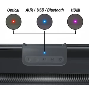 2.1 Channel TV Optical Bluetooth Speaker Home Theatre Wireless 3D Surround Soundbar Support HDMI/AUX/RCA/USB Connect with Remot - Image 5