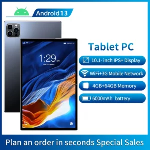BDF Android 10.1 Inch Tablet Pc Google Play Octa Core Dual Cameras Dual SIM 3G Phone Call Tablets Bluetooth Wifi 4GB+ 64GB ROM - Image 7