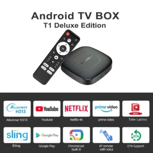 Android13 Smart Home Theater TV Box AllwinnerH313 Google Assistant Netflix Streaming Bluetooth Media Player 2G16G 2.4G5G Wifi T1 - Image 6