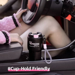 Temperature Display Thermal Coffee Mugs Outdoor Portable Water Cups Coffee Bottle for Brewing Coffee 650ML - Image 3