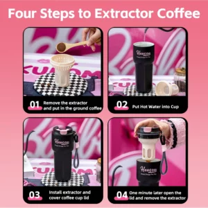 Temperature Display Thermal Coffee Mugs Outdoor Portable Water Cups Coffee Bottle for Brewing Coffee 650ML - Image 6