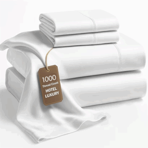 Premium 4/6pcs Egyptian Cotton Bed Sheet Set Soft Long Staple Cotton Bedding Set Luxury Silky Fitted Sheet Flat Sheet Pillowcase - Image 7