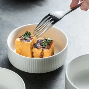 Ceramic White Straight Mouth Bowl Rice Bowl Noodle Bowl Small Soup Bowl New Modern Simple Household Bowl noodle bowls - Image 3