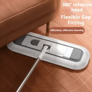 75CM Microfiber Floor Flat Mop with 1 Cloth for Home & Hotel Cleaning Tools Large Floor Cleaner Flat Mop/1 75cm Board Push Cloth - Image 2