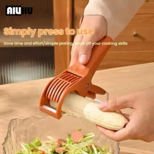 HooFun Kitchen Tools Stainless Steel Vegetable and Fruit Slicer Multi Functional Salad Slicer Kitchen Accessories - Image 5