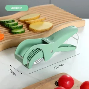 HooFun Kitchen Tools Stainless Steel Vegetable and Fruit Slicer Multi Functional Salad Slicer Kitchen Accessories - Image 6