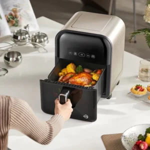 Far Infrared Air Fryer, Visual Intelligent Multifunctional Electric Fryer, 6L Large Capacity Home Use Without Turning Over - Image 4