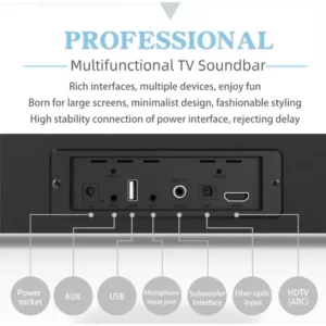 Cyboris BS-65 Movie Music News DSP Remote Control TV Speakers 2.1 channel 70W Sound Bar Soundbar Home Theatre System Subwoofers - Image 3